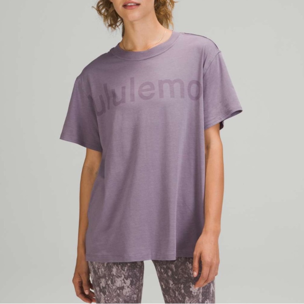 Lululemon All Yours Tee Graphic Dusky Lavend Size 18-20